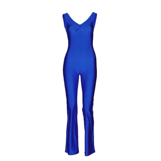 Jiggy Pinched Front Catsuit - Royal