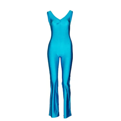 Jiggy Pinched Front Catsuit - Turquoise