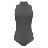 Randy High Neck Leotard - Black