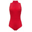 Randy High Neck Leotard - Red