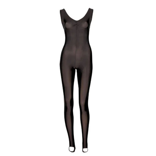 Scatty Pinched Front Catsuit - Black