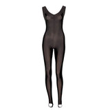 Scatty Pinched Front Catsuit - Black