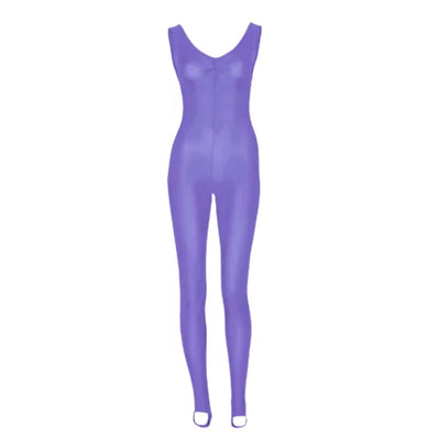 Scatty Pinched Front Catsuit - Lilac