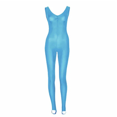 Scatty Pinched Front Catsuit - Turquoise