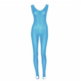 Scatty Pinched Front Catsuit - Turquoise