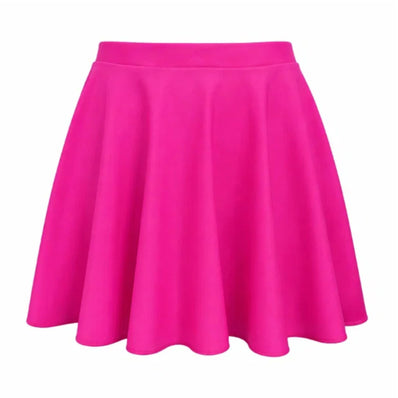 Lycra Circular Skirt - Flo Pink