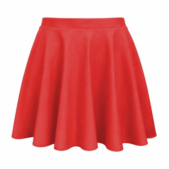 Lycra Circular Skirt - Red