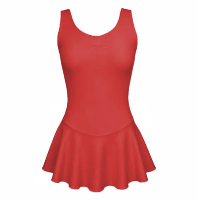 Sissy Skirted Leotard - Red