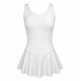 Sissy Skirted Leotard - White