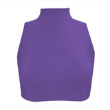 Bang High Neck Crop Top - Delphinium