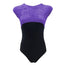 Meggie Crushed Velour Leotard - Delphinium