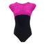 Meggie Crushed Velour Leotard - Flo Pink