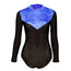 Toto Crushed Velour Long Sleeve Leotard - Royal