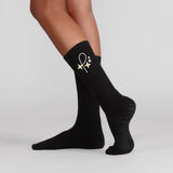PAVE Dance Black Dance Turning Socks with Grip