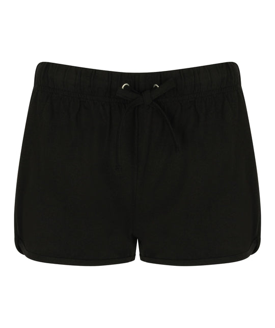 Ladies Retro Shorts - Black