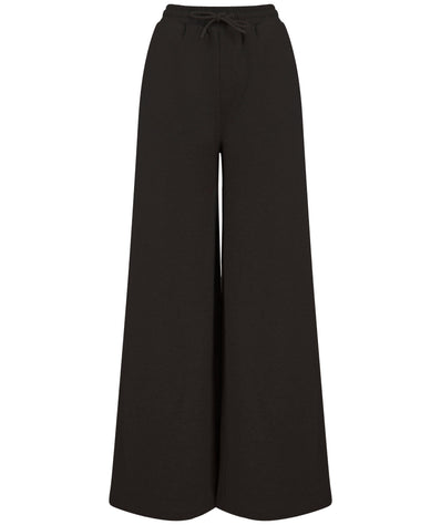 Ladies Wide Leg Jogger - Black