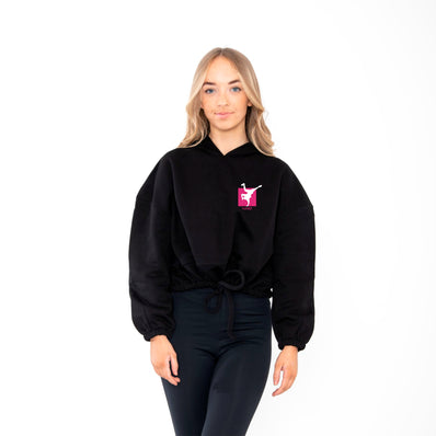 Spotlight Dance Studios Ladies Cropped Over Sized Hoodie