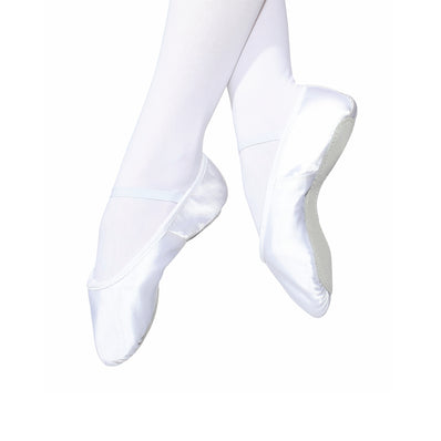 Roch Valley Satin Full sole Ballet Shoe - White