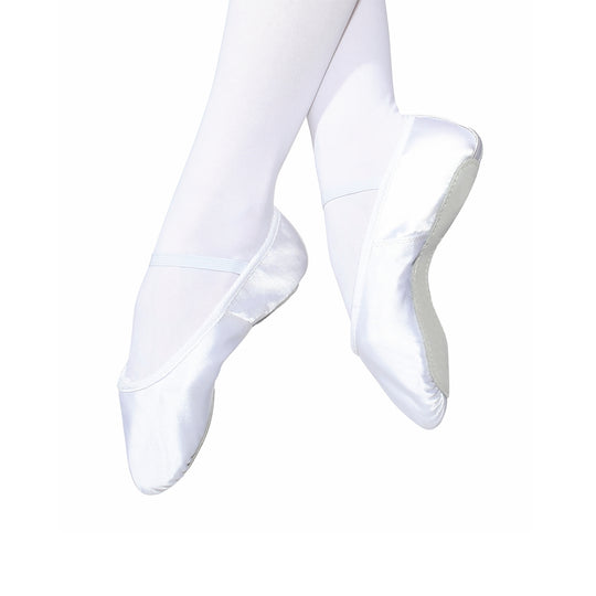 Roch Valley Satin Full sole Ballet Shoe - White