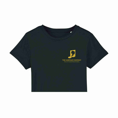 The Harpham Company Adult Raw Hem Crop T-Shirt