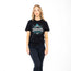 Shark Cheer Academy Black Adult T-Shirt
