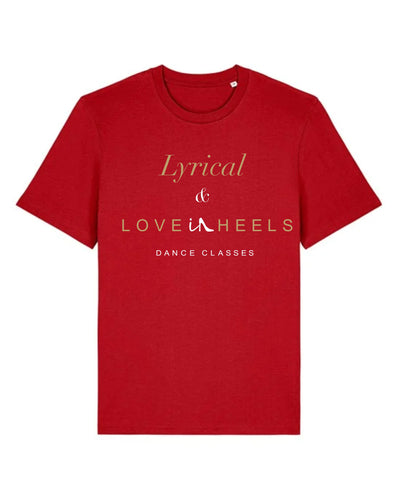 Katie Meghan Boutique Lyrcial and Love in Heels Red T-Shirt