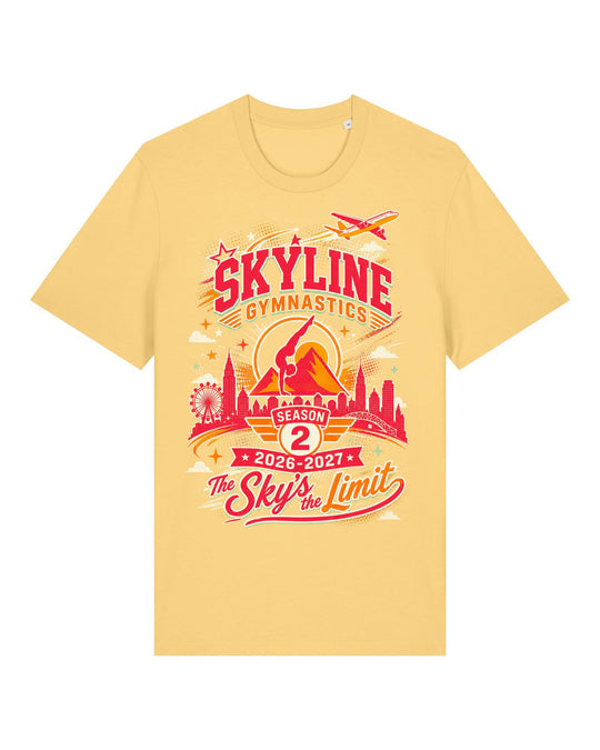 Skyline Gymnastics Season 2 Adult Yellow T-Shirt