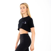 Dance Box Adult Raw Hem Crop T-Shirt