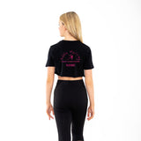 Adele Murray Academy Of Dance And Theatre Kids Raw Hem Crop Tee T-Shirt