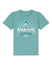 Shark Cheer Academy Teal Monstera Kids T-Shirt