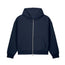 Boxy Zip Hoodie - Navy