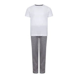 Kid's Long Pyjamas - White/Grey
