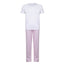 Kid's Long Pyjamas - White/Pink