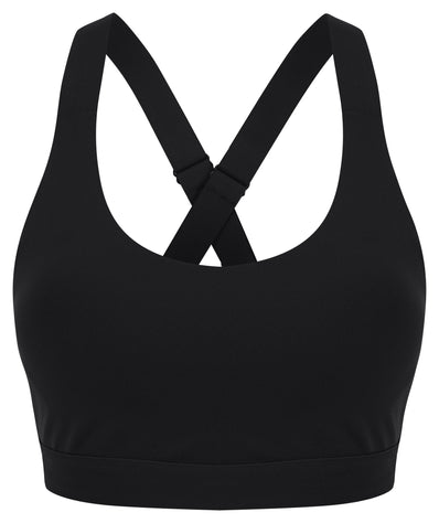 Ladies Impact Crop Top - Black