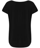 Ladies Scoop Neck Teacher Tee - Black