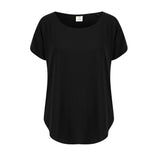 Ladies Scoop Neck Teacher Tee - Black