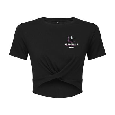 Creationz Dance Academy Twist Front Crop Top