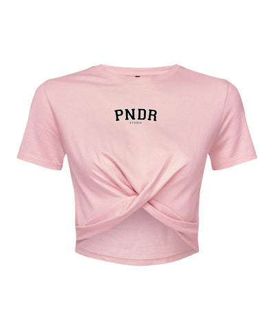 Womens Twist Crop top - Pink