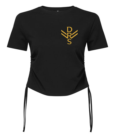 Dance Republic Scotland Tie Ruched Crop Top