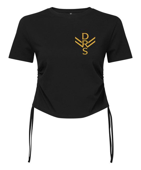 Dance Republic Scotland Tie Ruched Crop Top