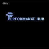 The Performance Hub Tie Ruched Crop Top - Blue Design
