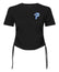 The Performance Hub Tie Ruched Crop Top - Blue Design