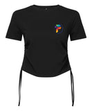 The Performance Hub Womens Tie Ruched Crop top