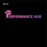 The Performance Hub Tie Ruched Crop Top - Purple Design