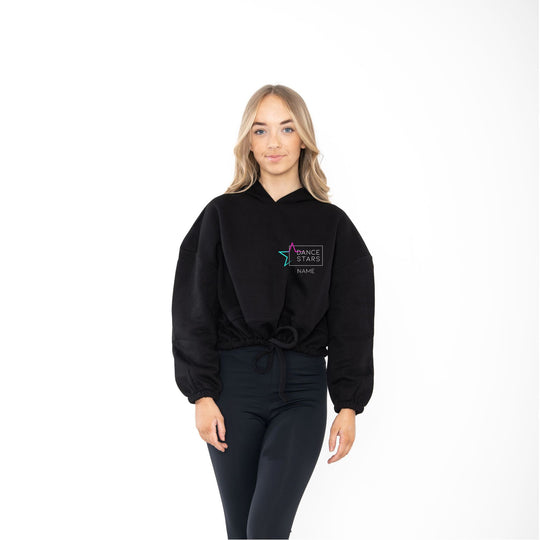 Dance Stars Kids Cropped Over Sized Hoodie