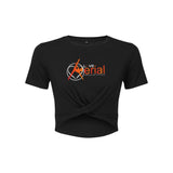 Love Aerial Twist Front Crop Top