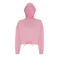 Ladies Cropped Over Sized Hoodie