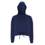 Ladies Cropped Over Sized Hoodie - Navy