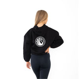 Swan Samba Ladies Cropped Over Sized Hoodie