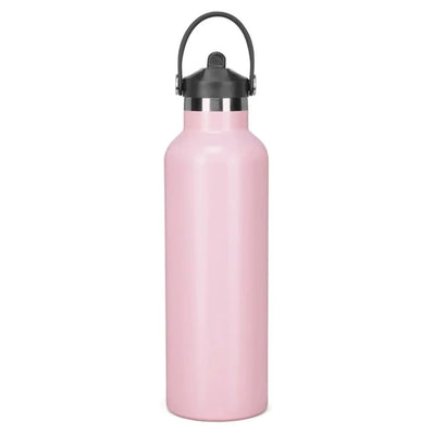 Sports Water Bottle With Flip Up Straw - Light Pink